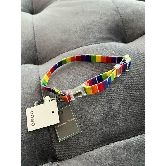 Pride rainbow adjustable‎ pet collar NWT XS - Picture 3 of 4